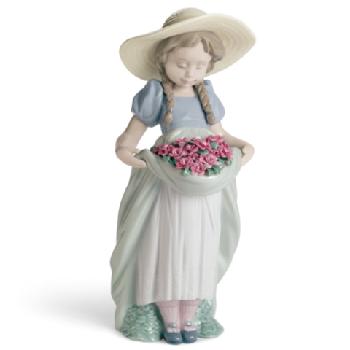 LLADRO リヤドロ きれいな花ばかり カーネーション 少女 置物 きれいな花ばかり(カーネーション) PRETTY PICKINGS (CARNATIONS