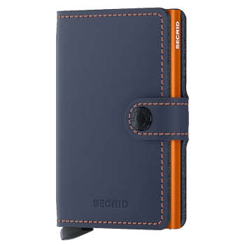 MINIWALLET MATTE Nightblue & Orange