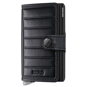 PREMIUM MINIWALLET+EMBOSS LINES Black