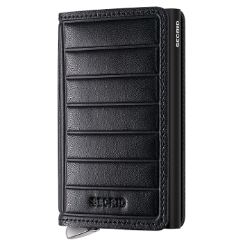 PREMIUM SLIMWALLET+ EMBOSS LINES Black