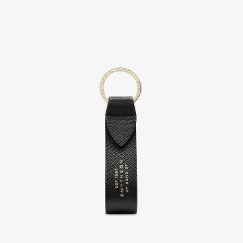Panama Keyring with Leather Strap BLACK(�L�[�����O)