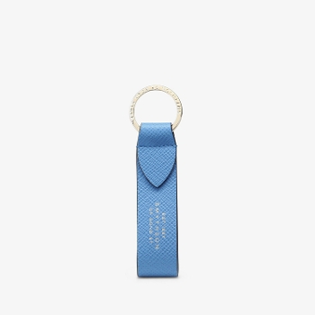 Panama Keyring with Leather Strap NILE BLUE(�L�[�����O)