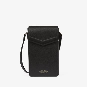 Panama Envelope Phone Case with Strap BLACK(�X�}�[�g�t�H���P�[�X)