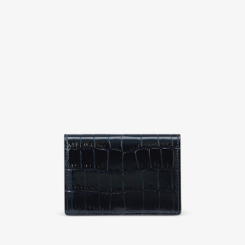 Folded Card Case With Snap Closure in Mara NAVY(�}���J�[�h�P�[�X)